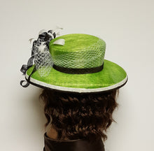 Lime and Brown Spring Hat