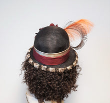 Brown Sinamay Cloche Hat