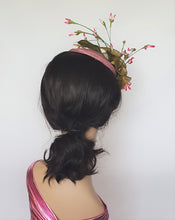 Olive and Rose Sinamay Cocktail Headpiece
