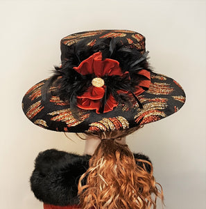 Velvet Multi Colored Women's Hat