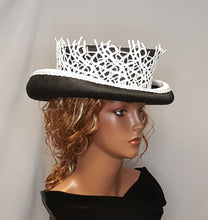 Black and White women's  Top Hat